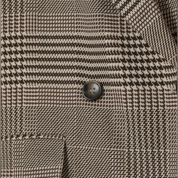 Brown houndstooth check Blazer - Picture 4 of 16